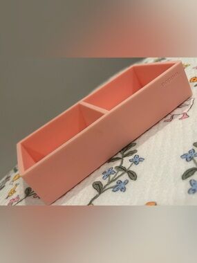 Poppin Softie This + That Tray, Blush, Preloved, Desktop Organizer